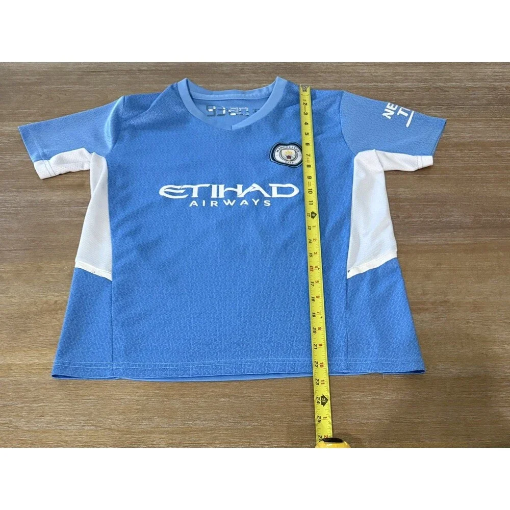 Youth Vintage Manchester City De Bruyne Soccer Jersey Large 93:20 2021 Champions